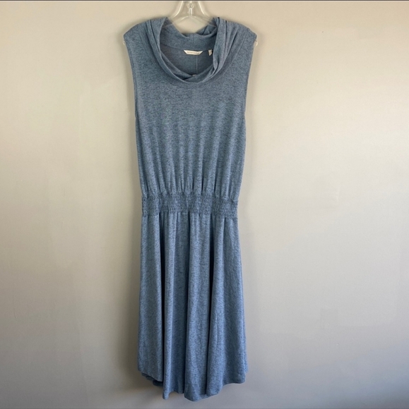 BNWT - Soft Surroundings Light Blue Cowl Sleeveless Kerry Dress Size Large - Picture 2 of 7